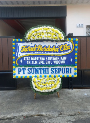 Papan Bunga Duka di Lubuk Pakam